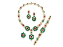 拍卖 | 宝石与钻石全套首饰(Parure)在邦瀚斯(Bonhams)拍卖会拔得头筹