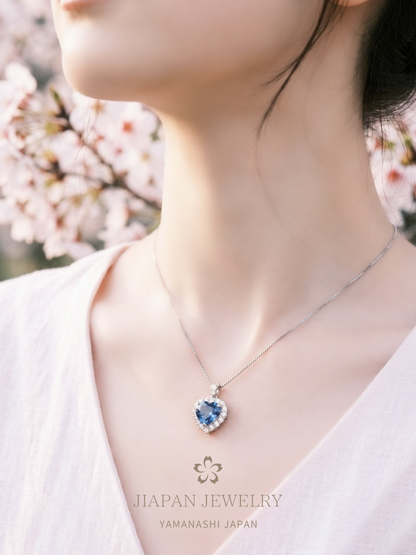 2.375ct 天然蓝宝石项链 | 日本藏家级传承系列