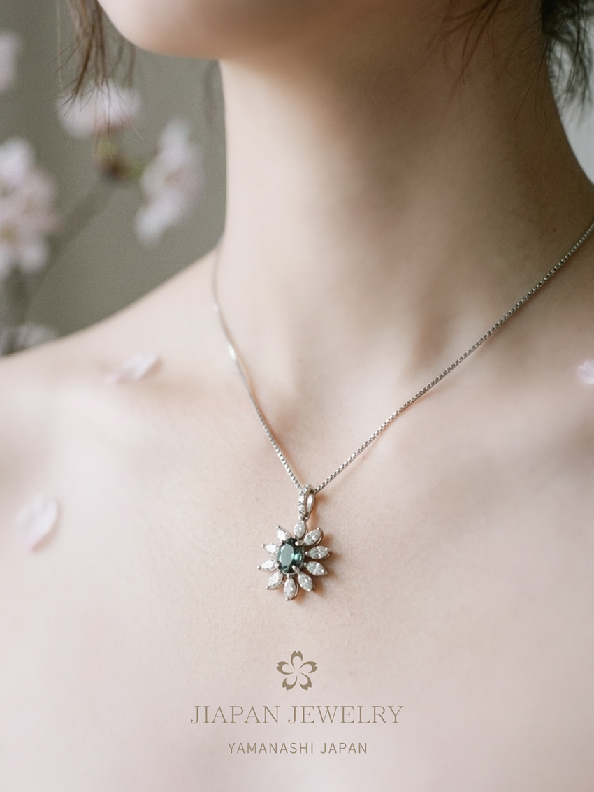 0.31ct 天然亚历山大石项链 | 日本藏家级传承系列
