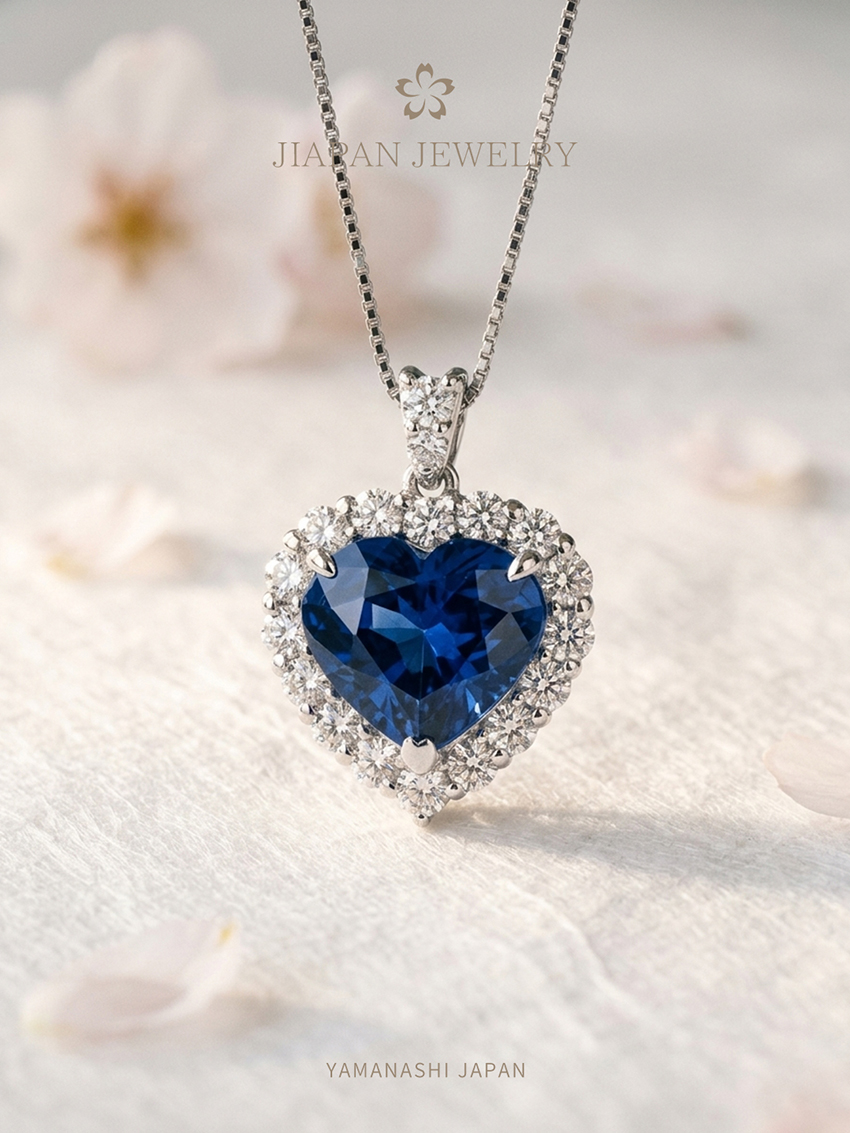 2.375ct 天然蓝宝石项链 | 日本藏家级传承系列