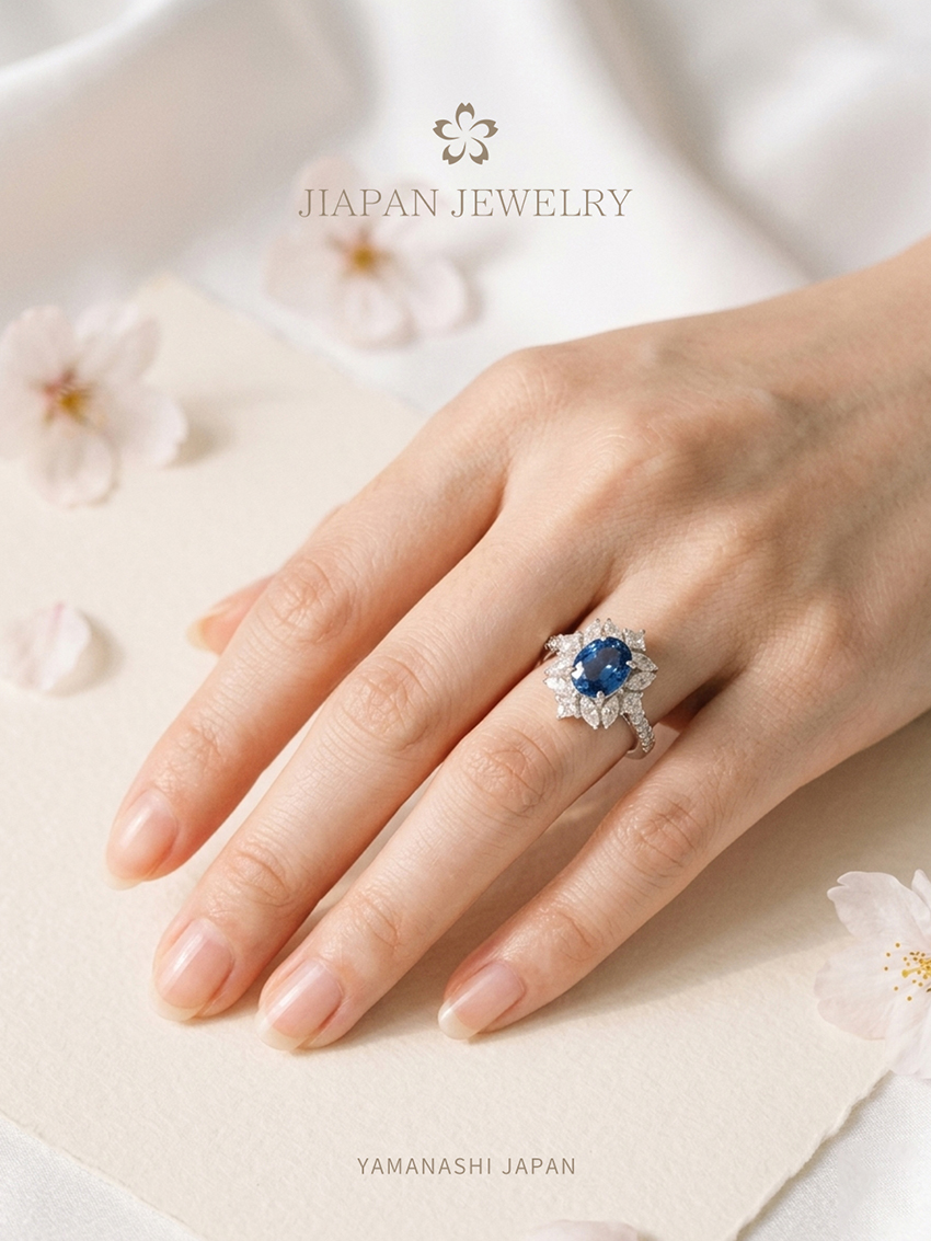1.350Ct 蓝宝石钻戒 -东京珠宝展传承收藏系列