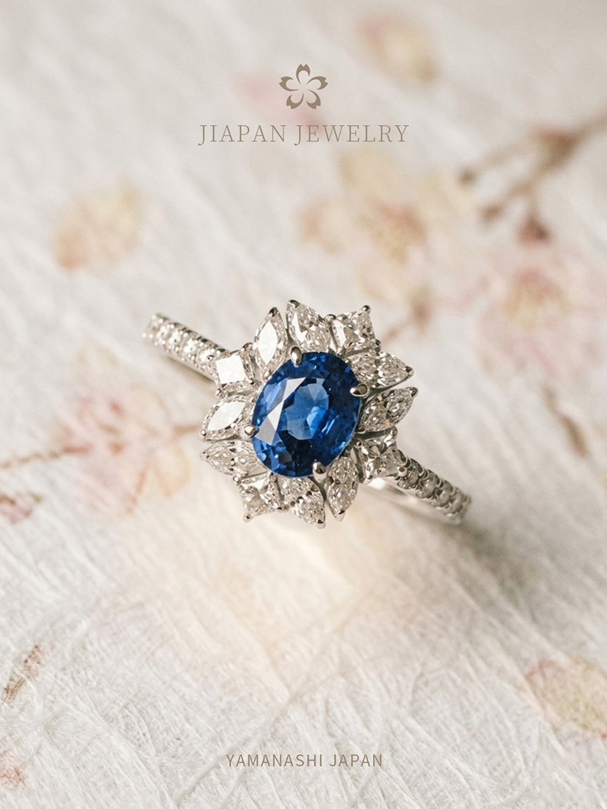 1.350Ct 蓝宝石钻戒 -东京珠宝展传承收藏系列