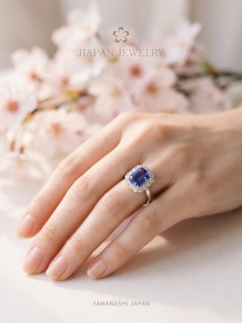 3.36ct天然坦桑石钻戒 | 香港/东京珠宝展高定传承系列