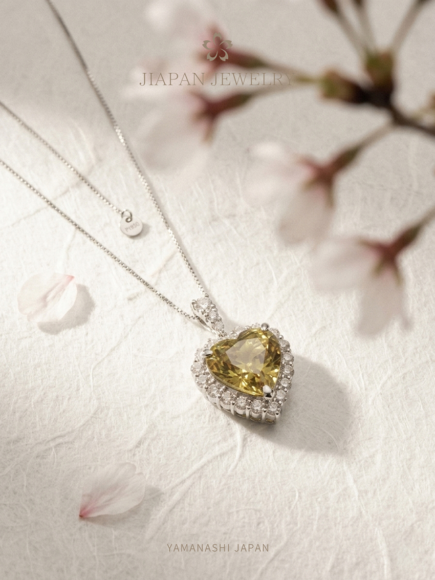 5.38ct 天然榍石钻石项链 | 日本藏家级传承系列