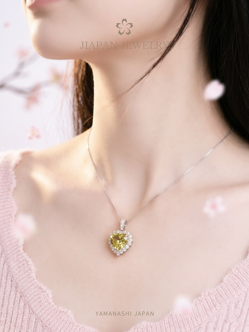 5.38ct 天然榍石钻石项链 | 日本藏家级传承系列