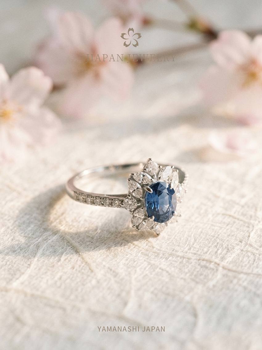 东京珠宝展传承收藏系列 1.350Ct 蓝宝石钻戒