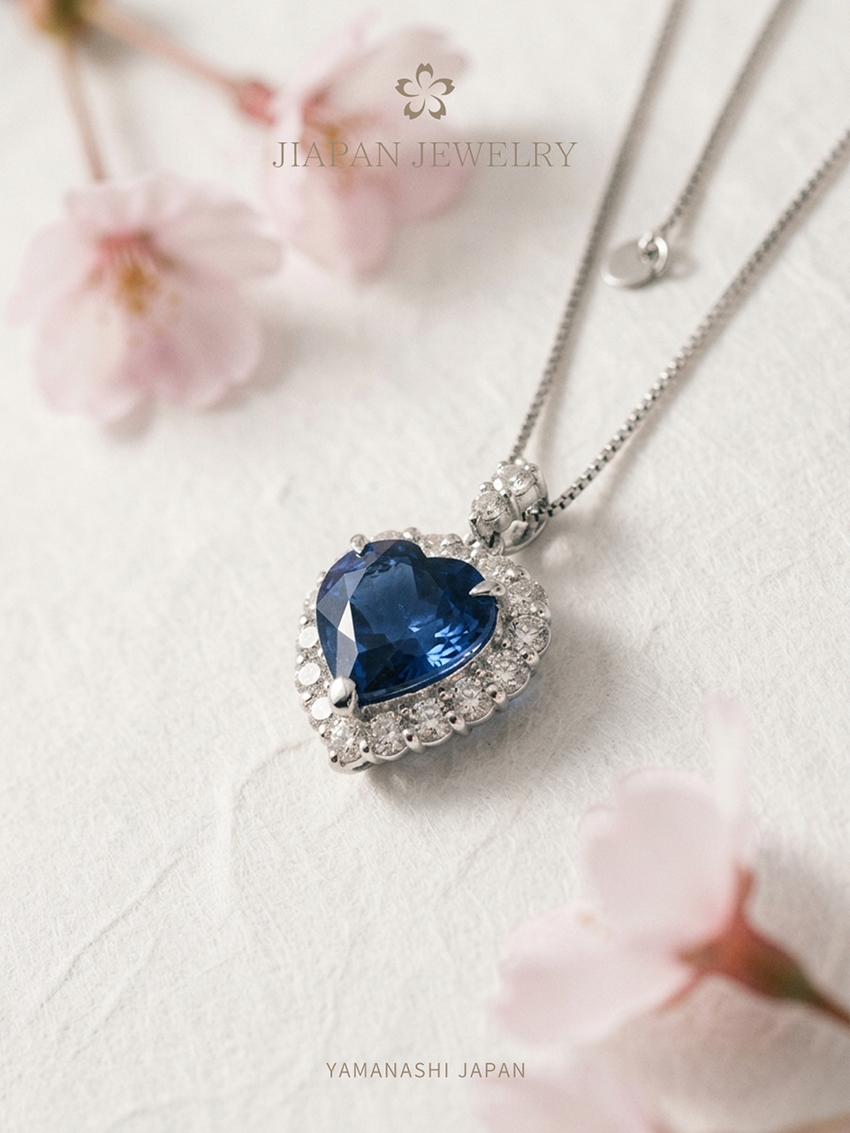 2.375ct 天然蓝宝石项链 | 日本藏家级传承系列