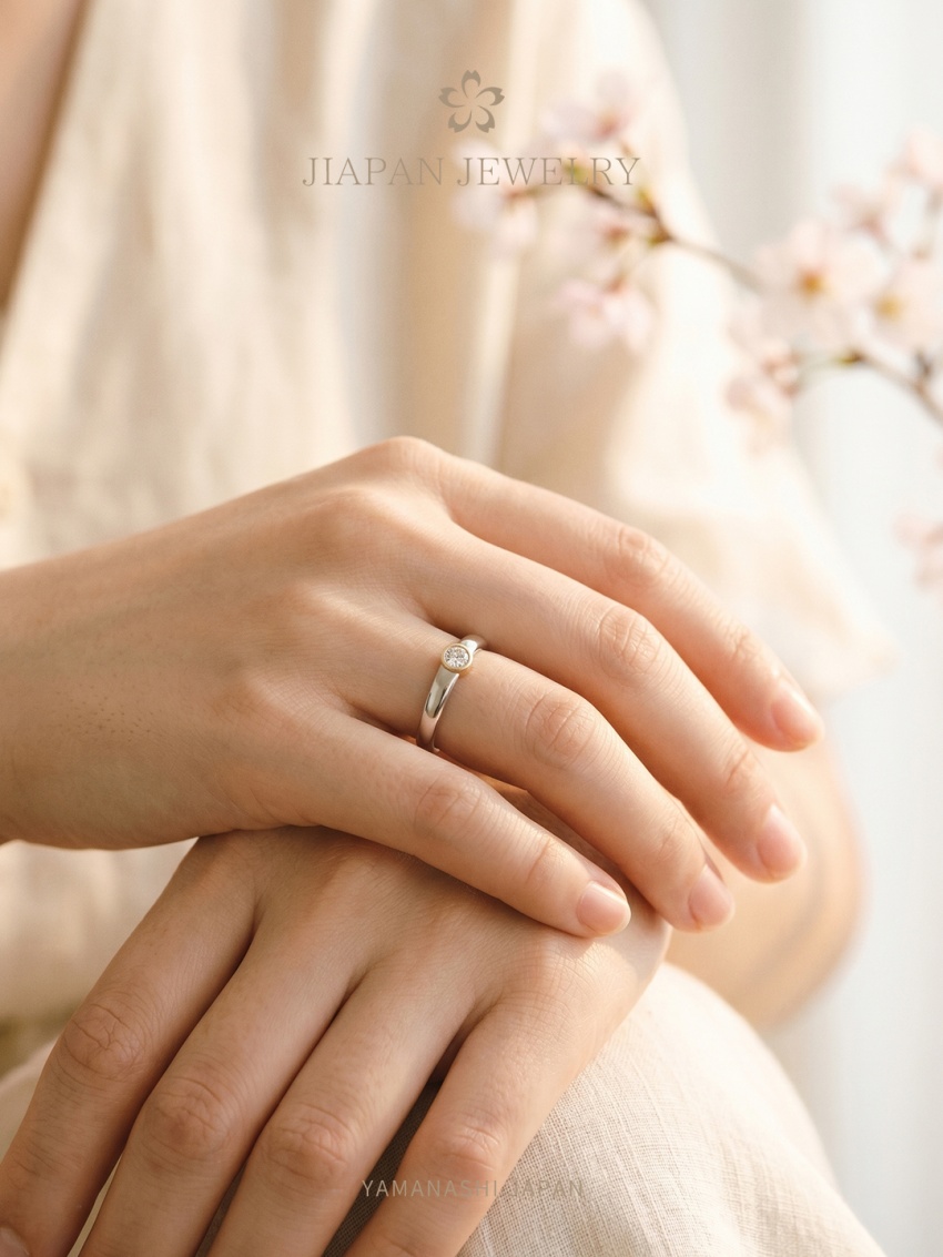 日系结婚对戒 结婚戒指 女士婚戒 CN411L